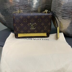 Louis Vuitton Monogram Crossbody Bag in Brown and Yellow